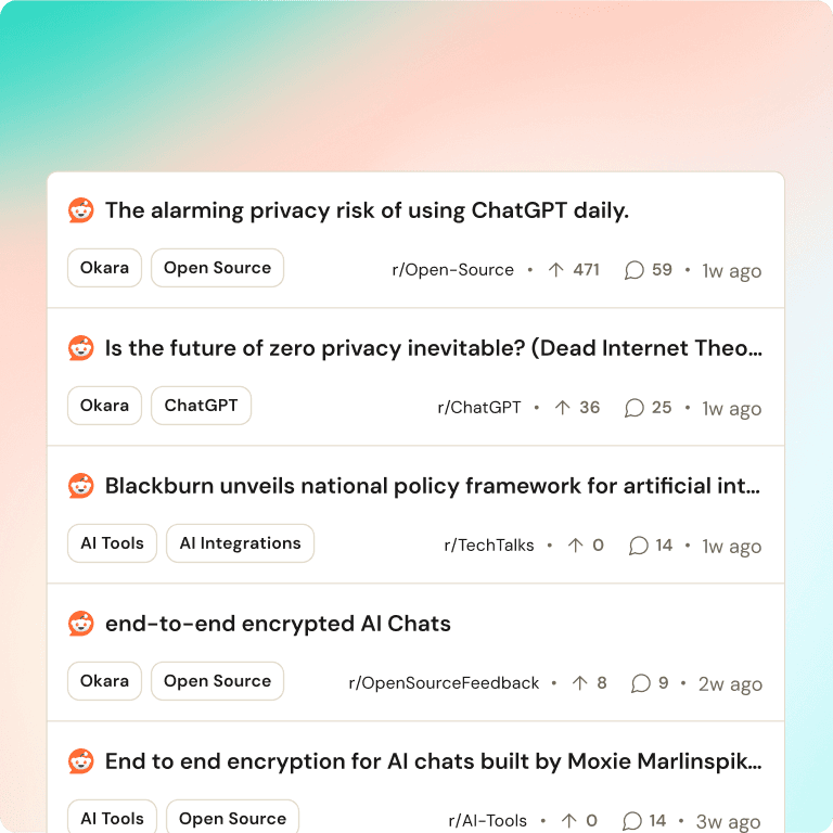 Reddit Agent in Okara